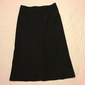 J Crew Textured Black Aline Skirt Lined Career 2
